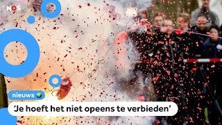 Vuurwerkliefhebbers protesteren tegen vuurwerkverbod [upl. by Anaerol]