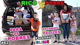 RICO VS POBRE FAZENDO AMOEBA  SLIME 82 [upl. by Jollanta]