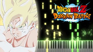 LR TEQ Carnival SSJ Goku Revive OST  DBZ Dokkan Battle  Piano Tutorial [upl. by Adnyl]