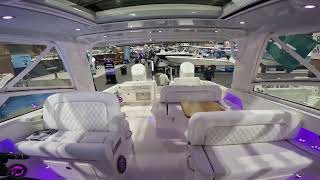 This Boat Was Huge WorldCat With SEAKEEPER Feature Atlantic City Boat Show [upl. by Imeon]