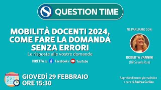 Mobilità docenti 2024 come fare la domanda senza errori [upl. by Lovell]