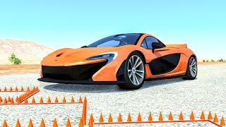 Massive Spike Strip Pileup Crashes 20 – BeamNG Drive  CrashBoomPunk [upl. by Aeniah]