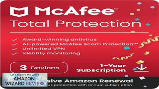 McAfee Total Protection 2024 3 Device Cybersecurity Software Includes Antivirus Review [upl. by Docila]