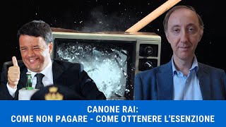 Disdetta Canone RAI 2025 come richiedere lesenzione abbonamento RAI e non pagarlo in bolletta [upl. by Sacrod]