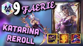 NEW 9 FAERIE WITH KATARINA REROLL IS BUSTED 2 RADIANT ITEMS  TFT SET 12 PBE GAMEPLAY [upl. by Joachim401]