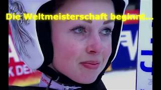 Auf der Ruhlaer Skihütte  wir fiebern mit Juliane Seyfarth im SpezialsprungTeamwettkampf der Damen [upl. by Ymma201]