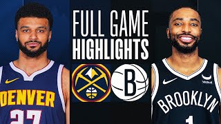 NUGGETS at NETS  FULL GAME HIGHLIGHTS  December 22 2023 [upl. by Ennaeus]