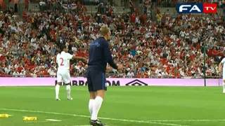 England vs Hungary  Pitchside footage 110810 [upl. by Oidivo]