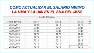 COMO SE ACTUALIZAN LOS SALARIOS EN EL SUA DEL IMSS 2024 [upl. by Aliel]