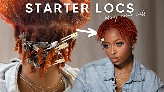 Getting starter locs done by a loctitian comb coil method [upl. by Danzig573]