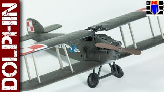 Sopwith Dolphin WWI biplane  Polish markings KP Kovozavody Prostejov 172 scale model full build [upl. by Adiasteb451]