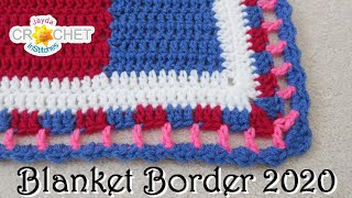 Patchwork Border  Calendar Blanket 2020  Crochet Pattern amp Tutorial [upl. by Nnylrac]