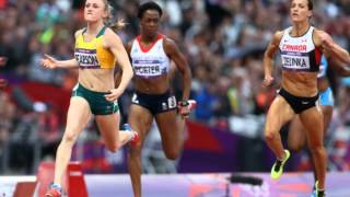 Sally Pearson clocks Olympic record to win gold in the womens 100m hurdle in London [upl. by Arraeic24]