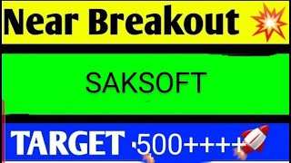 SAKSOFT SHARE LATEST NEWS TODAYSAKSOFT SHARE ANALYSISSAKSOFT SHARE TARGETSAKSOFT SHARE NEWS TODAY [upl. by Howard]