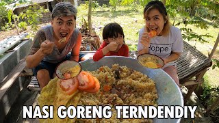 BUK DIDI MASAK GULAI KEKAHAN JADI NASI GORENG KAMBING [upl. by Eiramana765]