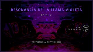 💜 El Reto de la LLAMA VIOLETA para curar cuerpo mente y alma 15 minutos con decretos Fuego Violeta [upl. by Sadinoel]