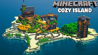 Minecraft Relaxing Longplay  Cozy island in the middle of the ocean 🌅🛤  No Commentary [upl. by Eenert]