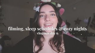 FILMING SLEEP SCHEDULES amp COZY NIGHTS  VLOGMAS DAY 6  GeorgeLouise [upl. by Alludba108]