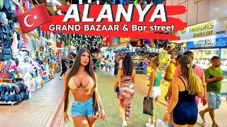 ALANYA 2023  Alanyas Grand Bazaar amp Bar Street A 4K Walking Tour Adventure alanya [upl. by Copland220]