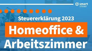 Homeoffice amp Arbeitszimmer absetzen und Steuern sparen 2024 Steuererklärung 2023 Homeoffice [upl. by Buehler729]