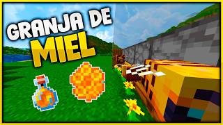 GRANJA de MIEL COMPLETAMENTE AUTOMÁTICA en Minecraft 121x Tutorial [upl. by Ibbie]