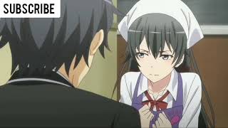 Yukino and Hachiman moments  Oregairu  cute anime moments [upl. by Samtsirhc]