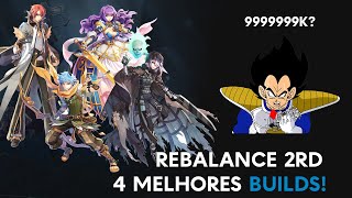 TOP 4 MELHORES BUILDS REBALANCE 2RD RAGNAROK THOR [upl. by Frankhouse788]