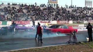 Shakedown Outlaw Street 1st round Carinci v Souza  FAST MOPAR 70 Cuda [upl. by Perce]