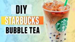 DIY Starbucks Boba  Bubble Tea  Iced Caramel Macchiato Recipe 2015 [upl. by Eirallih266]