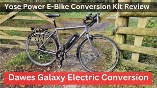 Yose Power ebike conversion kit review Dawes Galaxy touring bike electric conversion [upl. by Ymij]