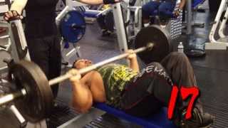 BENCH PRESS CHALLENGE 50 rep 100kg [upl. by Oremar667]