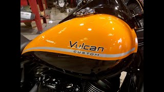 New Kawasaki Vulcan 900 Custom Unboxing amp Complete Build  Crate to Showroom Floor  Candy Orange [upl. by Llenral]