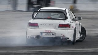 IDC 2015 Round 1  1JZ S15 RWD Subaru Impreza LS3 R34 amp More Cars Drifting [upl. by Asante698]