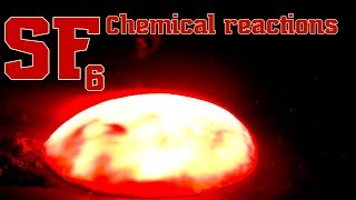 SF6 Sulfur hexafluoride Chemical reactions [upl. by Daye]