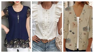 BLUSAS DE MODA PARA MUJERES 2025TopsIdeas 💡💡 [upl. by Dnomasor239]