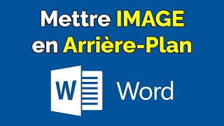 Arrièreplan Word comment mettre une image en arrièreplan sur Word [upl. by Adnawuj217]