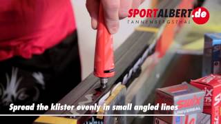 Applying Grip Wax  Klister [upl. by Rollie]