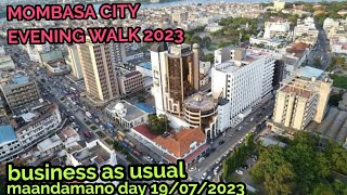 Mombasa city tour 2023 on the day of protest evening tour Kenya africa [upl. by Akkeber]