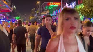 Alanya Bar Street Boom Boom Nightlife 2023  Nightclubs and Bars 4K❌ [upl. by Lletnahc]