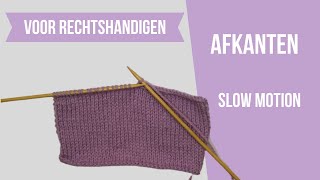 Leren breien afkanten [upl. by Ludwigg]