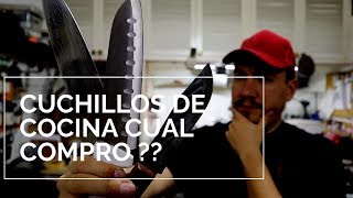 5 Cuchillos ECONOMICOS De cocina ✅ cual es MEJOR [upl. by Arlon650]