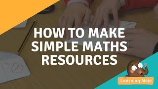 How to Make Simple Math Resources  Math Resources  Mental Math  KS1  Maths for Teachers  Maths [upl. by Catt]