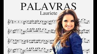 PALAVRAS  Lauriete partitura [upl. by Ertemed]