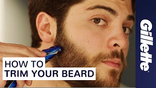 How to Trim Your Beard Beard Grooming Tips  Gillette STYLER [upl. by Ahcropal605]