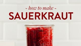 How to Make Sauerkraut  Minimalist Baker Recipes [upl. by Dunseath]