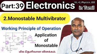 Monostable Multivibrator working in tamil [upl. by Virgy]