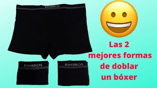 COMO DOBLAR UN BÓXER AL TAMAÑO DE TU CARTERA HOW TO FOLD BOXER [upl. by Bussy]