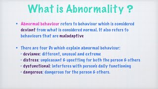 Meaning of abnormality abnormalpsychology psychologicaldisorders [upl. by Herv268]