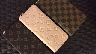 Louis Vuitton Zippy and Clemence Wallets Review and comparison Both Empriente and Canvas [upl. by Hallvard]