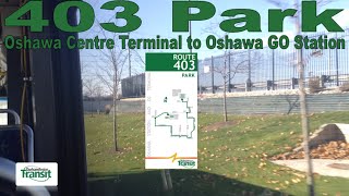 403 Park  DRT 2004 Nova Bus LFS 8161 Oshawa Centre Terminal to Oshawa GO Station [upl. by Ademordna714]